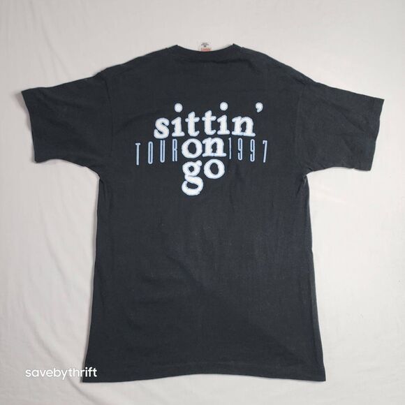 1997 Vintage Bryan White “Sittin on go” Tour Shirt Country Music Tee Black Large - Picture 11 of 16